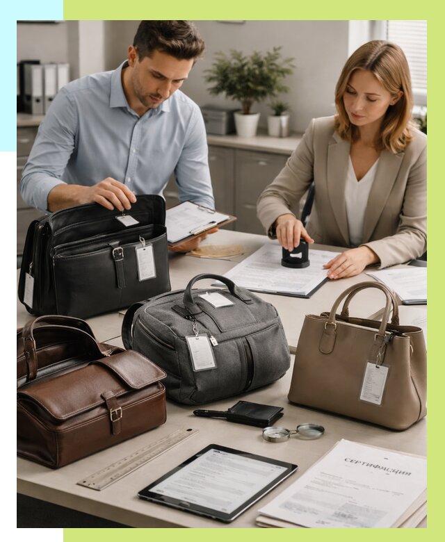 Сертификация сумок в Рассказове от 7661 руб. | Алешин-Рсз