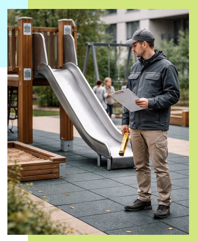 Сертификация детских площадок в Рассказове от 25538 р. | Алешин-Рсз