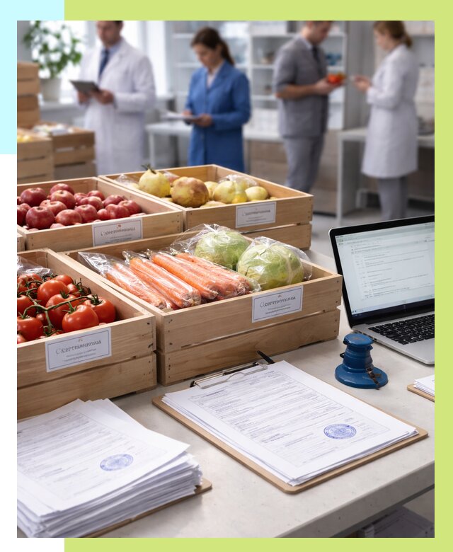 Сертификация овощей и фруктов в Рассказове от 8683 р. | Алешин-Рсз