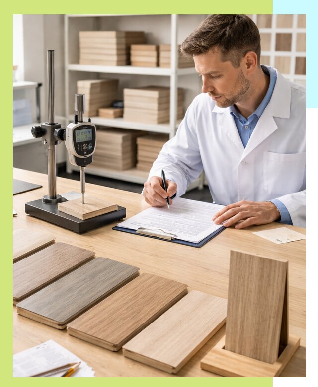 Сертификация ламината с испытаниями и оформлением документов в Рассказове