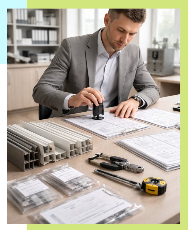 Сертификация ПВХ продукции в Рассказове от 8683 р., Алешин-Рсз