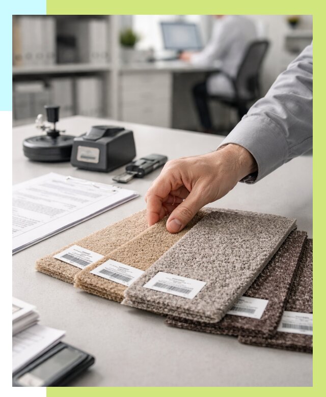 Сертификация ковролина в Рассказове от 15323 р., Алешин-Рсз