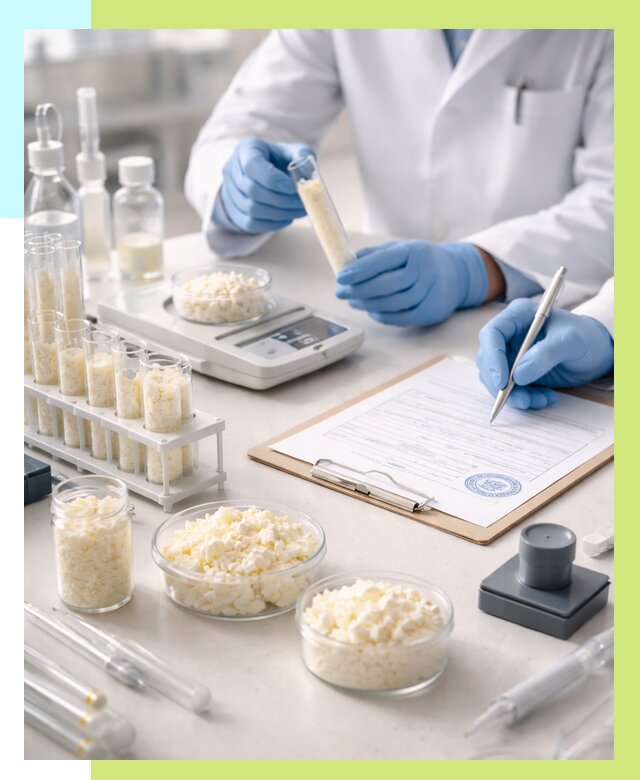 Сертификация творога в Рассказове от 12258 р. под ключ | Алешин-Рсз