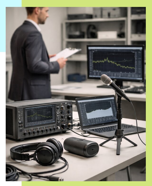 Сертификация аудиотехники в Рассказове от 15323 р., Алешин-Рсз