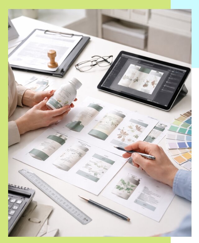 Профессиональная разработка дизайна и текста этикетки продукции в Рассказове