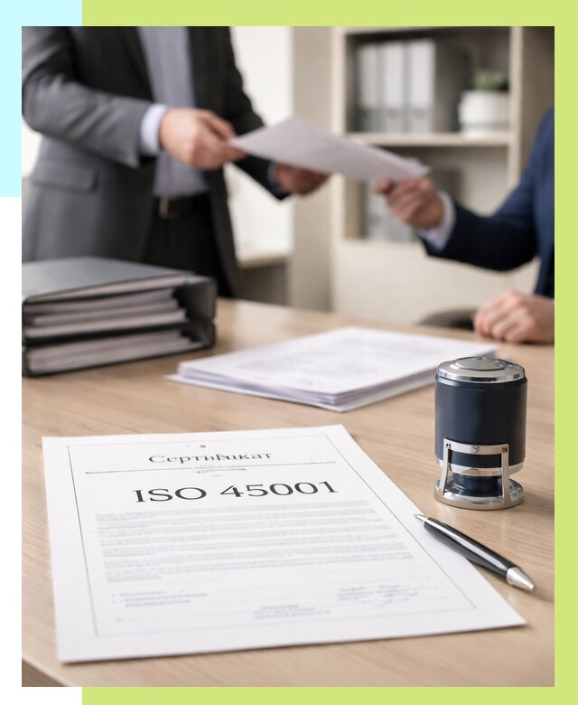Сертификат ISO 45001 в Рассказове под ключ от 45968 р. | Алешин-Рсз