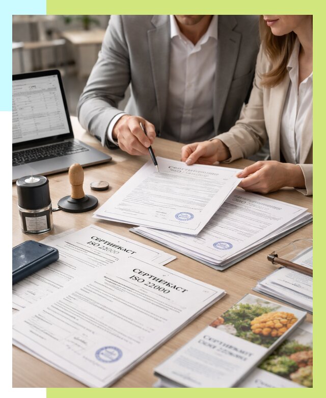 Сертификат ISO 22000 в Рассказове от 40860 р. под ключ | Алешин-Рсз